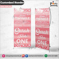 Customized welcome standee in Twinkle Twinkle little star birthday theme for Girls