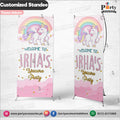 Customized Welcome Standee for Unicorn theme party