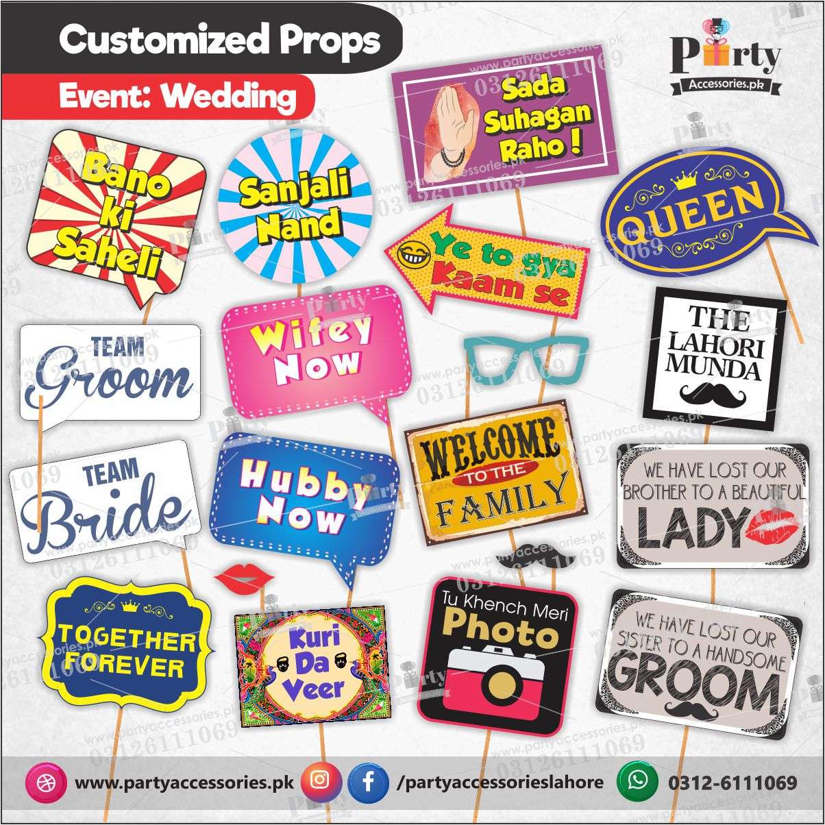  Photobooth Props For weddings